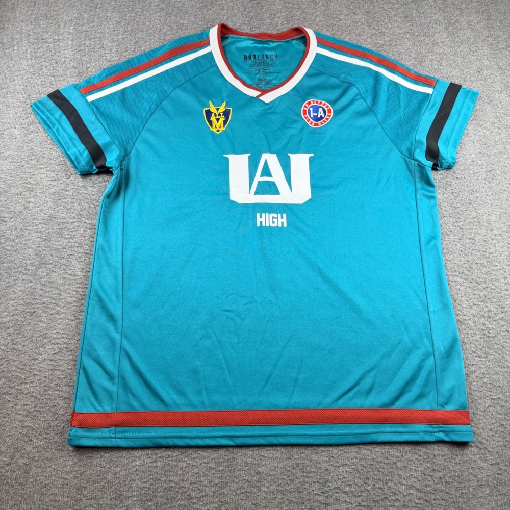 My Hero Academia Midoriya UA High Jersey BoxLunch Women's 2X Teal Anime Soccer
